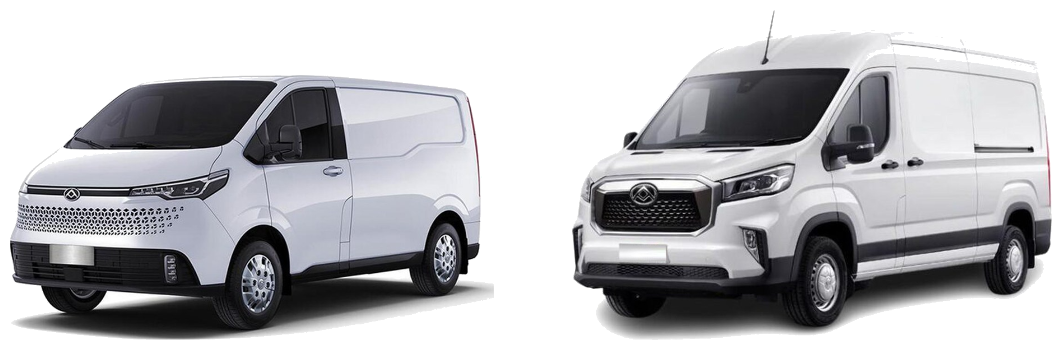 The Maxus Deliver 7 and Deliver 9 vans from the Hyndburn Van Hire fleet